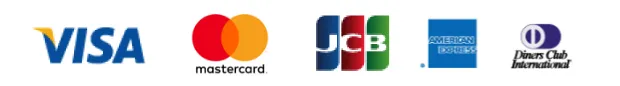 使用可能なクレジットカード VISA,mastercard,JCB,american express,Diners Club International